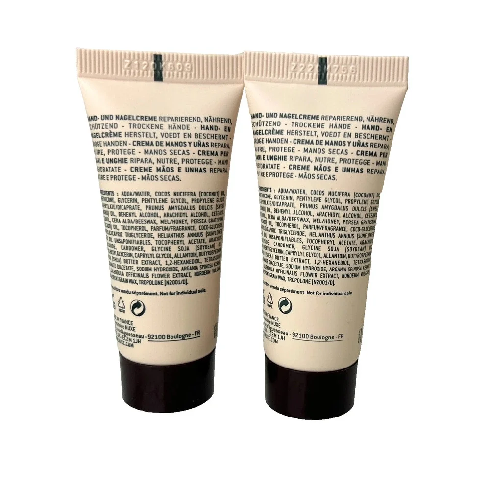 2x NUXE Paris Reve de Miel Hand & Nail Cream, Nourishing, Travel 15 mL each, New